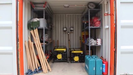 Antalya Mahalleye Afet Müdahale Konteyneri