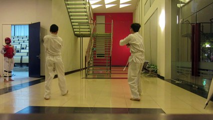 CLB Taekwondo ĐH Thăng Long thứ 5 27-10-2016 kỳ thi thăng cấp lần thứ 23 MVI_4183