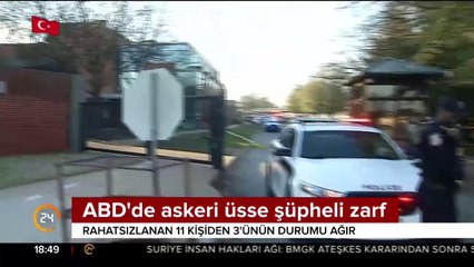 ABD'de askeri üsse şüpheli zarf