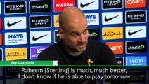 Sterling could return but Fernandinho out for Arsenal game - Guardiola