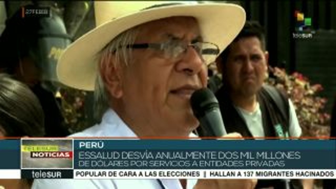 Médicos peruanos realizan paro de 48 horas contra la privatización