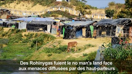 Des Rohinygas fuient le no man's land face aux menaces