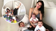 Georgina Rodriguez poses with baby Alana and Cristiano Ronaldo's twins, Eva and Mateo in 'perfect' Instagram snap... (before sharing image of how her day REALLY looks).