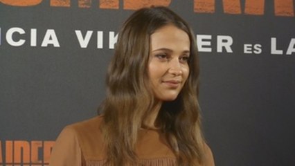 Alicia Vikander presents the new Lara Croft in Madrid