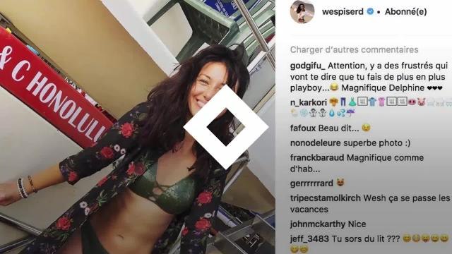 PHOTO. Delphine Wespiser fait grimper la température sur Instagram en dévoilant ses fesses
