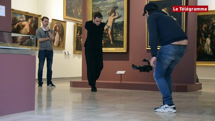 Quimper. Tournage au Musée des Beaux-Arts