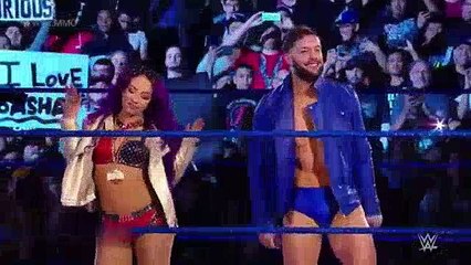 Finn Balor & Sasha Banks Vs Miz & Asuka - WWE Mixed Match Challenge Highlights