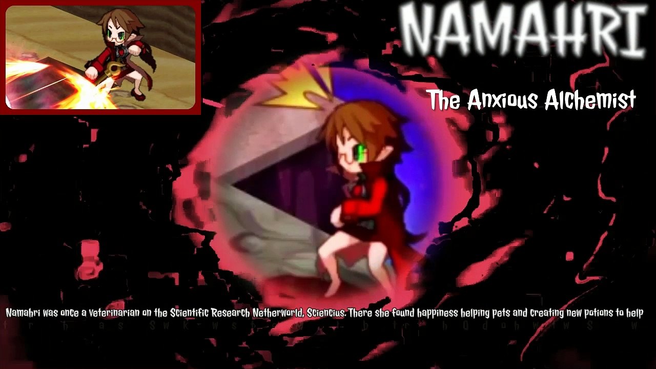 Disgaea 5 Profile: Namahri The Anxious Alchemist.