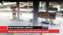 Tırla otomobil çarpıştı