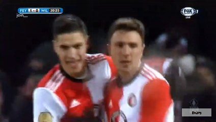 Steven Berghuis Goal HD - Feyenoord 1-0 Willem II 28.02.2018