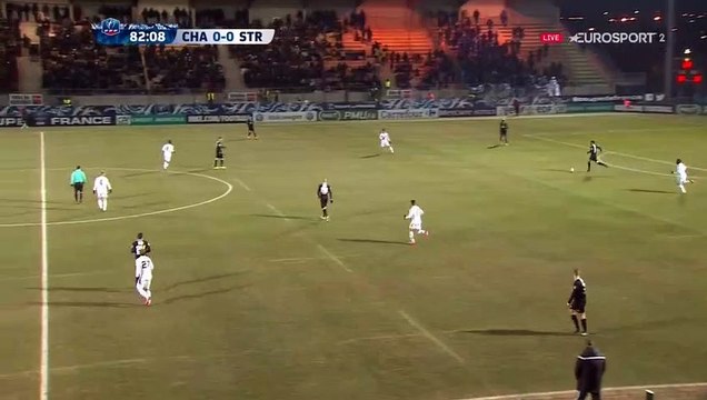 Résumé Chambly - Strasbourg but Doucouré (1-0) Coupe de France