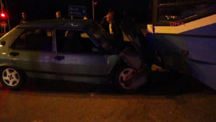 Burdur - Halk Otobüsü ile Otomobil Çarpıştı: 7 Yaralı