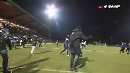 Folie à Chambly après la qualification en demi-finale de Coupe de France contre le RC Strasbourg
