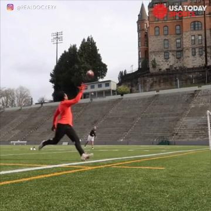 One guy, two circus catches
