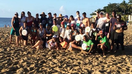 ultimate frisbee 2018 en las playa alicia sosua