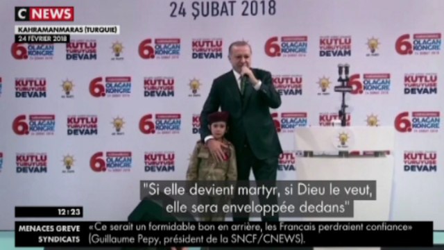 [Zap Actu] Erdogan crée la polémique en incitant une fillette à mourir en martyr (01/03/2018)
