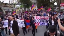 Armenians protests against Russian arms sales to Nagorno-Karabakh