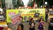 Protesters in Sao Paolo want Dilma Rousseff out