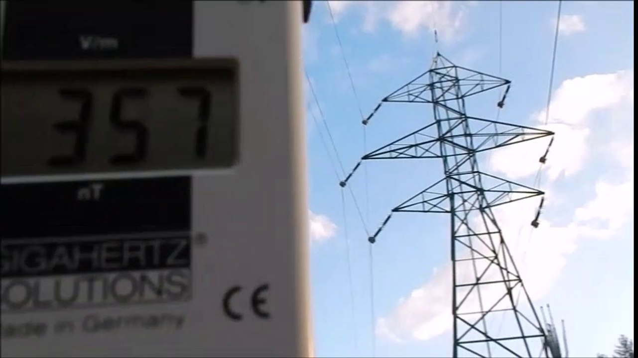 Mikrowellenterror, Handy strahlt stärker als Hochspannungsleitung, Handystrahlung, Elektrosmog