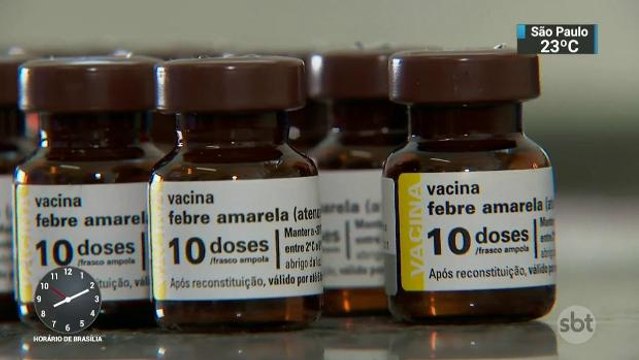 Campanha de vacinação contra febre amarela termina esta semana em SP