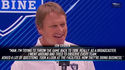 Jon Gruden Is Trying to Coach 'Like It's 1998'