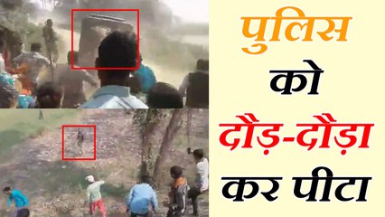 महिलाओं ने की पुलिस की लाठी-डंडों से पिटाई, भागकर बचाई जान