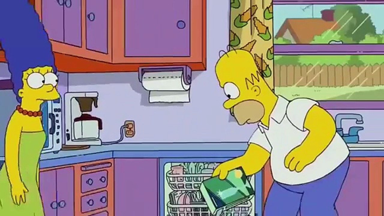 The Simpsons - Marge examines the strange thing in Bart's ear