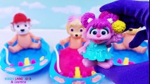 Cute Paw Patrol Baby Doll Bath Time Slime Toy Surprises Learn Colors Marshall Chase Skye