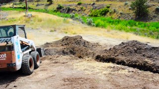 Skid Steer Machines for Kids | Working on the Ranch for Children