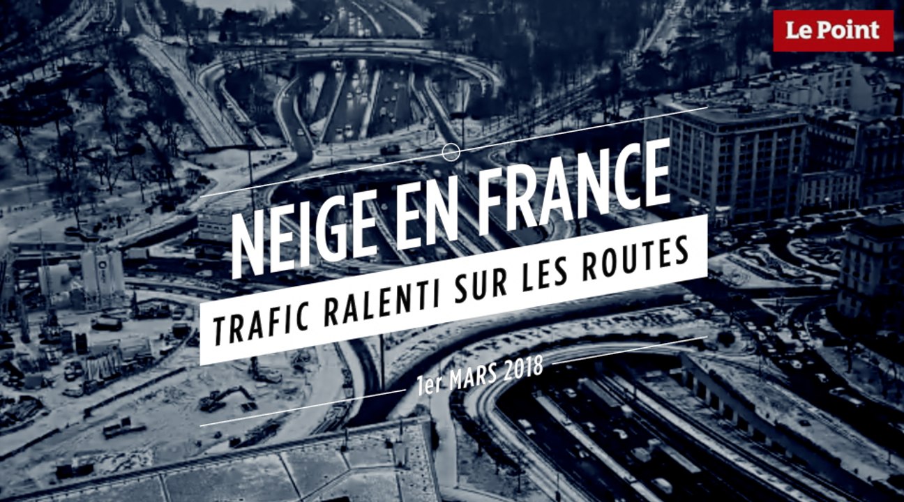 Neige en France : le trafic ralenti sur les routes