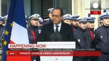 Charlie Hebdo Anniversary: François Hollande addresses security forces - LIVE