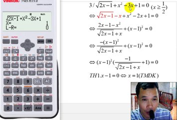Giải phương trình vô tỉ bằng máy tính cầm tay( Phần 2)