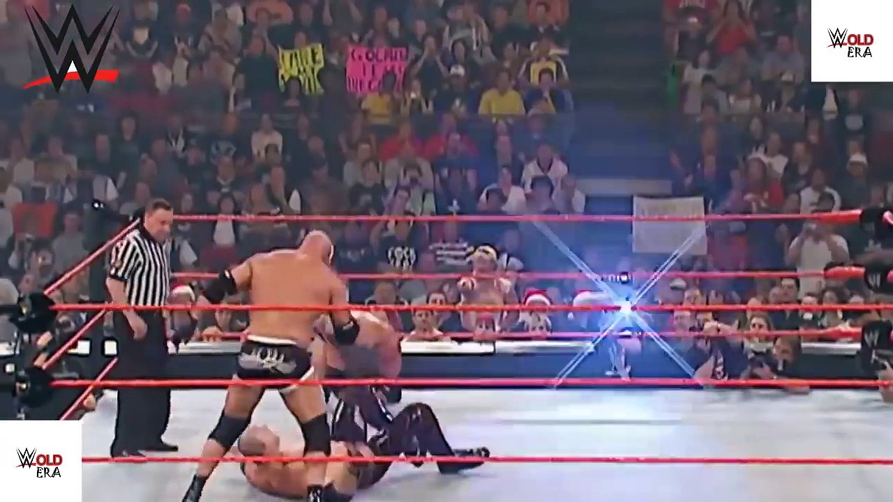 Goldberg vs Triple H vs Kane WWE Triple Threat Match