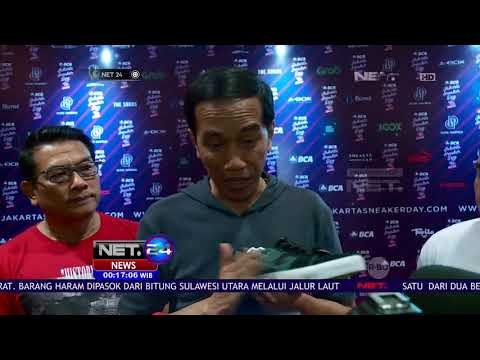 Presiden Belanja Sepatu Di Jakarta Sneaker Day NET 24