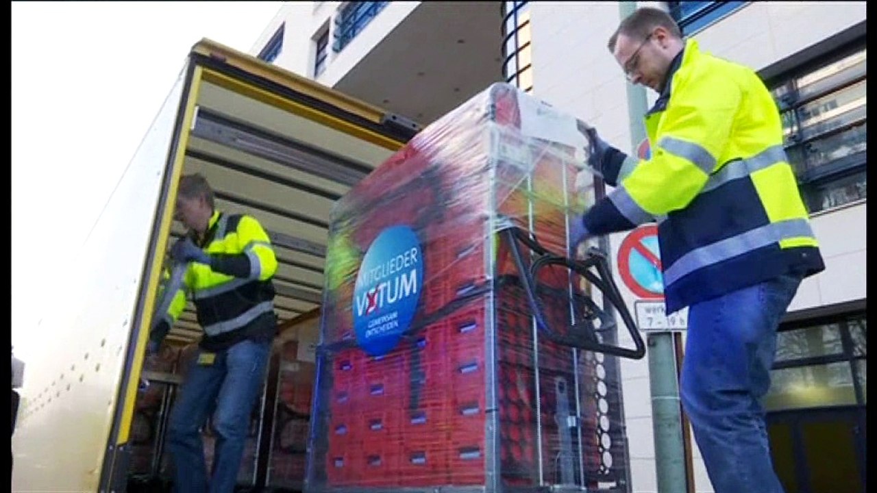 Germany's Social Democrats vote on whether to join a 'grand coalition'