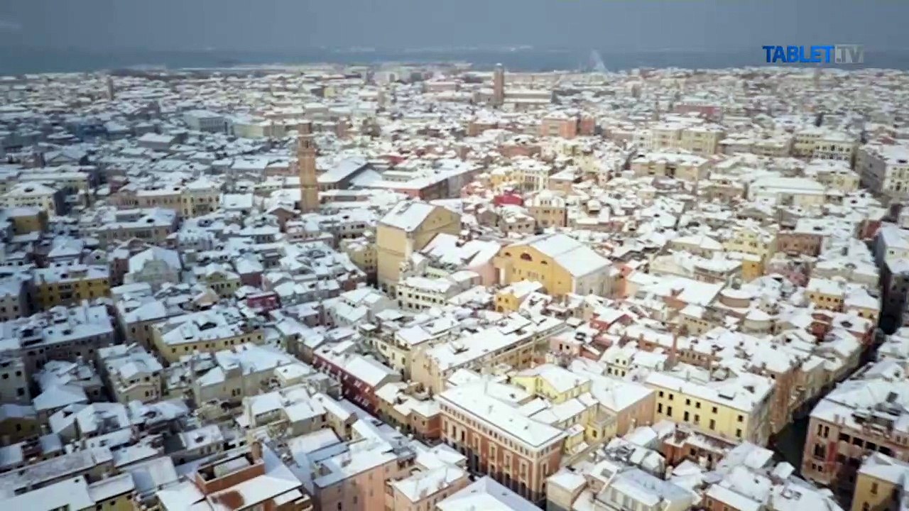 Benátky na snehu