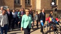Migrants: Angela Merkel visits Berlin registration centre