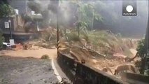 Deadly typhoon unleashes mudslides and flooding in Taiwan