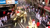 San Fermin bulls break speed record in Pamplona