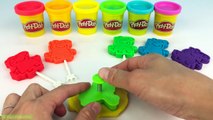 Learn Colours Play Doh Peppa Pig Lollipop with Animals Elephant Lion Molds Creative for Kids
