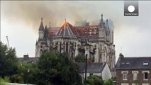Blaze engulfs ancient Nantes Saint-Donatien basilica