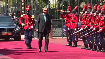 Cumhurbaşkanı Erdoğan Senegal'da - Karşılama töreni - DAKAR