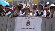 Pope Francis canonises two Palestinian nuns days after state recognition