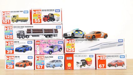 トミカ 新作トミカ 6台 トヨタ パッソ アウディ R8 いすゞ ギガ 日産 フェアレディZ ／Tomica, Tomica Toyota, Nissan, ISUZU, AUDI