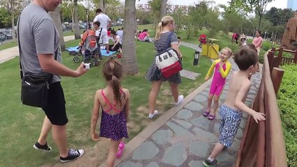 Детский парк в Гуанчжоу и открытие купального сезона - Жизнь в Китае #103