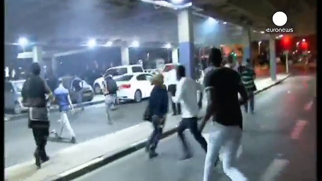Ethopian Israelis protest in Tel Aviv against p...