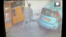 Dramatic gas station dispute: Woman sets petrol pump on fire, Israel