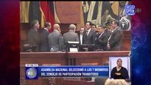 Asamblea Nacional seleccionó a miembros del Consejo de Participación Transitoria