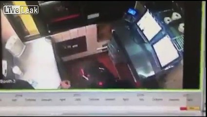 Angry Customer Is THROWN Out Of Drive Thru Window