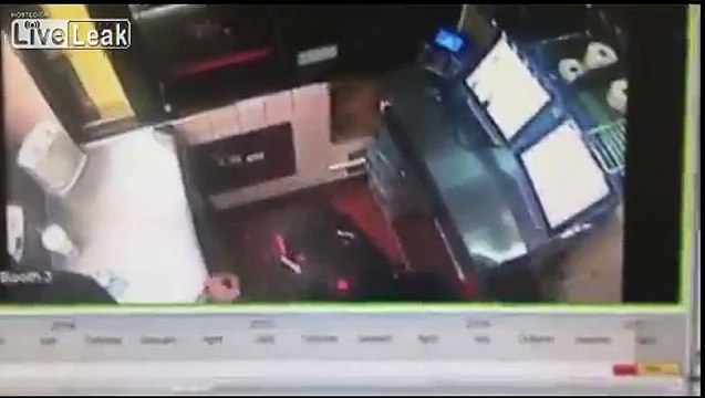 Angry Customer Is THROWN Out Of Drive Thru Window